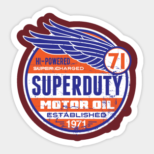 Superduty Motor Oil Sticker